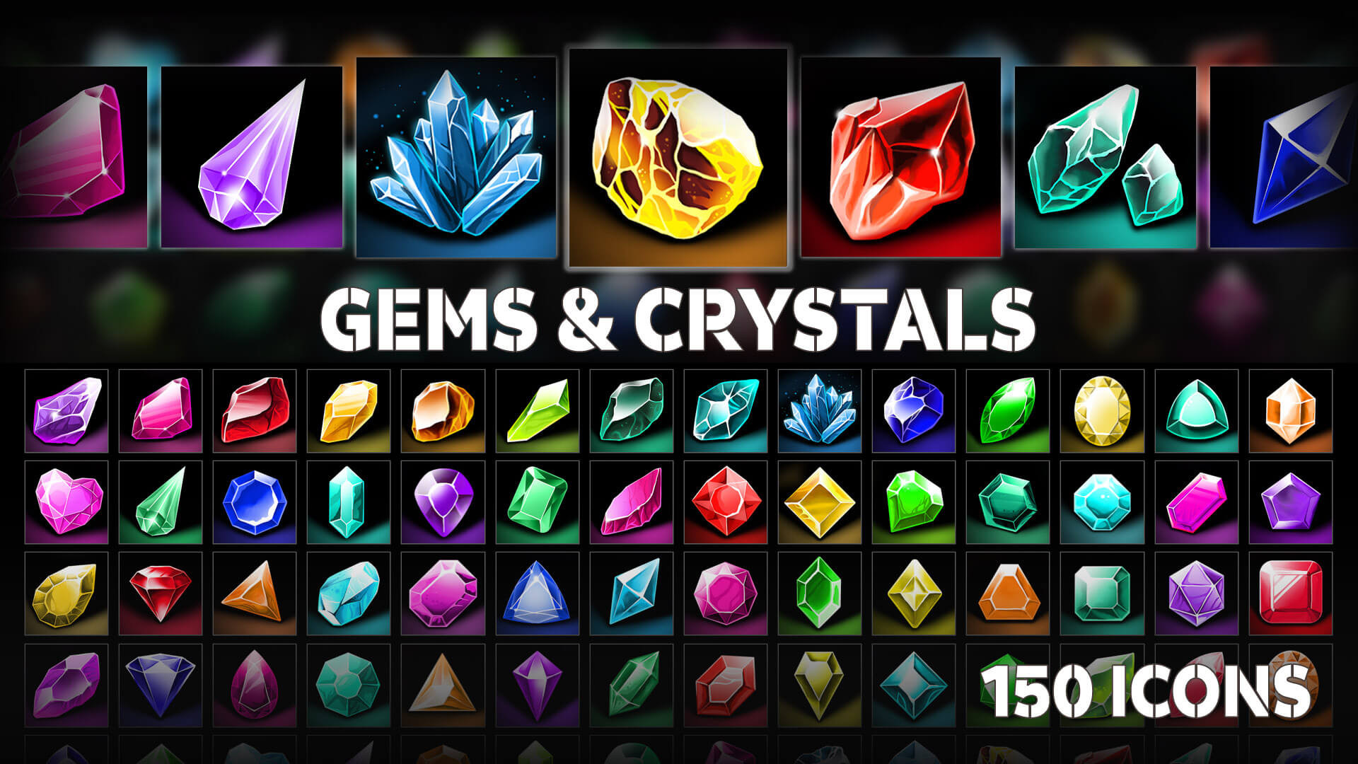 Atavism Platform Gems and Crystals Icons
